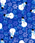 blue snowman